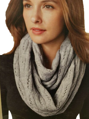 Bufandas infinitas para mujer Celeste mezcla cachemir gris burdeos talla única 30x15 Foto 1 de 2