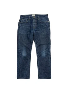 Sid Mashburn Herren Straight Leg Button Fly Jeans 33/28 (Etikett 35/32) blau - Bild 1 von 9