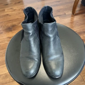 Eileen Fisher schwarze Stiefeletten mit Blockabsatz Größe 7/5 - Bild 1 von 12