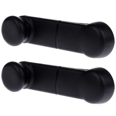 2x Manivela Puerta Ventana Izquierda Derecha Para 87-96 Ford F150 F250 Interior Negro Foto 1 de 4