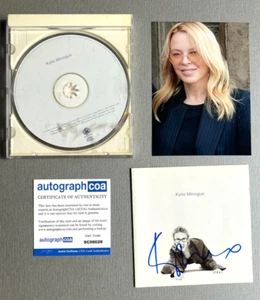KYLIE MINOGUE In-person signed CD Autogramm COA ACOA + Foto - Picture 1 of 3
