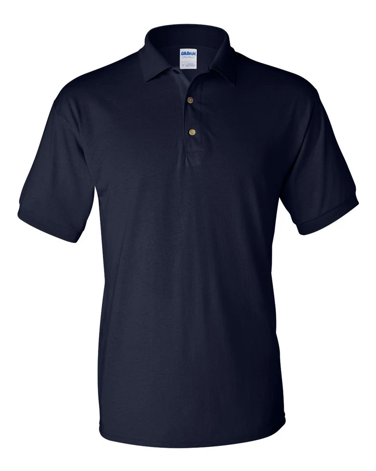 Camisa polo esportiva masculina CUSTOM ADD TEXT GILDAN UNIFORME cores tamanho P-5XL  - Imagem 1 de 2