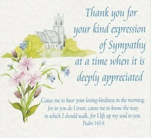 12 x SYMPATHIE-Dankeskarte mit Bibeltext Psalm 143,8 - EB8039 - Bild 1 von 1