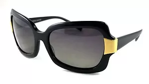 OLIVER PEOPLES Vilette BK/G Polarized Black w/gold Gray Lenses Sunglasses NEW - Picture 1 of 5
