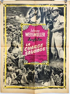 Póster de película original francesa vintage FURY OF THE CONGO 1951 RARO 60x80 cm - Imagen 1 de 15