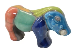 Raku Keramik Südafrikanisches Wildschwein Handarbeit Figur Skulptur. Mehrfarbig - Bild 1 von 6