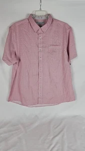 Camicia Nick Graham Everywhere XXL Performance stampa micro geometrica rossa nuova senza etichette - Foto 1 di 6