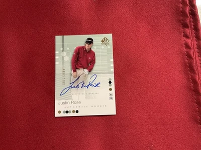 2002 SP Authentic Justin Rose Rookie Auto Autograph RC  #1913/2999 - Image 1 of 2