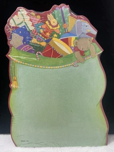 Vintage American Greetings Weihnachten Notizblock 50 Blatt Schreibwaren Santa’s Toy Sack - Bild 1 von 12