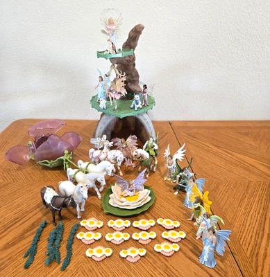 Schleich Bayala - Sun Elf House Summer Green Tree, Lily Pad Carriage + much more - Image 1 of 4