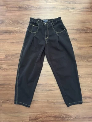 Pantalones de mezclilla holgados negros Karl Kani vintage años 90 talla 32x31 hechos en EE. UU. Foto 1 de 4