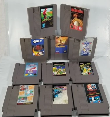 Lote de juegos Nintendo nes Orb 3d Karate Spelunker Top gun Skate Tiger Hell Mario  Foto 1 de 4
