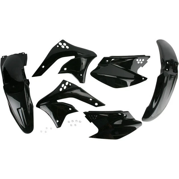Acerbis Plastics Kit Black fits Kawasaki KX250F 2006-2008 Foto 1 de 1