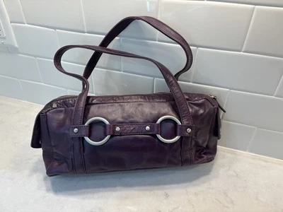  Franco Sarto  leather deep purple handbag - Image 1 of 4