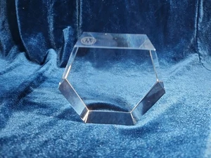 Pisapapeles de cristal Baccarat Francia escultura vintage 3 pulgadas - Imagen 1 de 9