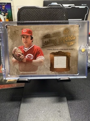 2005 SP Legendary Cuts Lasting Legends Johnny Bench Reds 比赛用球衣 — 第 1/2 张图片