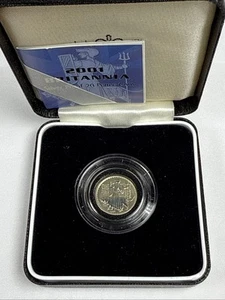 BRITANNIA 2001 SILVER PROOF 20 PENCE COIN UK ROYAL MINT - Picture 1 of 6