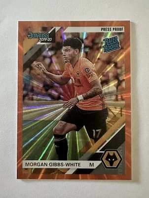 2019-20 Morgan Gibbs- White Panini Chronicles Press Proof Orange Laser Rookie RC - Image 1 of 2