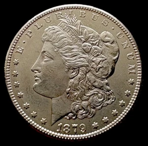 1879-S $1 REVERSE OF 78 MORGAN SILVER DOLLAR Apppears UNC - Picture 1 of 2