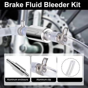 Brake Bleeder Hose - One Way Check Valve Tube Bleeding Tool Kit for CarMotorcyle - Picture 1 of 20