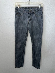Y&F Ying Feng Stretch Skinny Jeans  5/6 Blue Denim 27x28  Low Rise Dark Wash - Picture 1 of 11