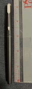 Excellent PARKER 50 Falcon Fountain Pen Made in USA Charcoal/Chrome - Picture 1 of 13