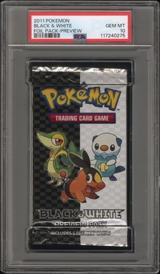 2011 Pokemon Black & White Preview PSA 10 Foil Pack GEM MINT Trusted Seller Pop9 - Image 1 of 2