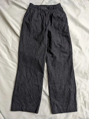 Винтажный Pendleton брюки женский размер 24 X 28 серый чисто Virgin шерсти высоты брюки - Изображение 1 из 4