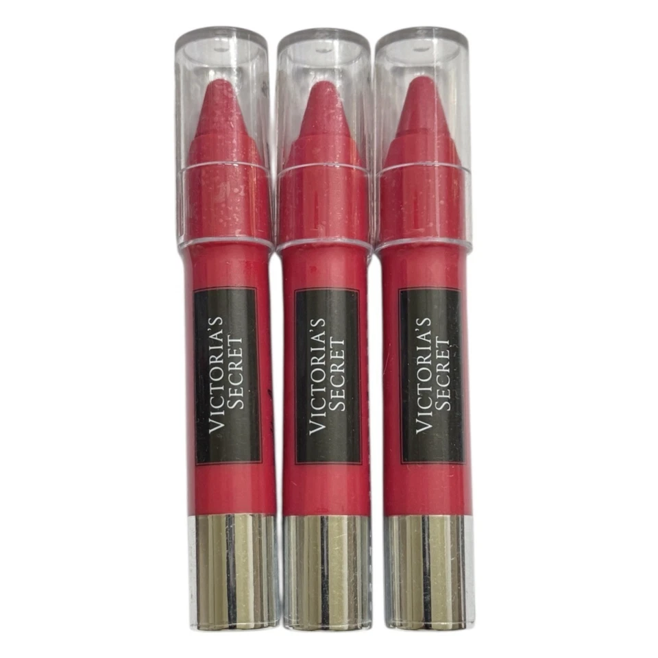 (3) Victoria’s Secret SHOCKING Matte Lip Crayon Red Lipstick New Sealed .08 Oz - Image 1 of 2