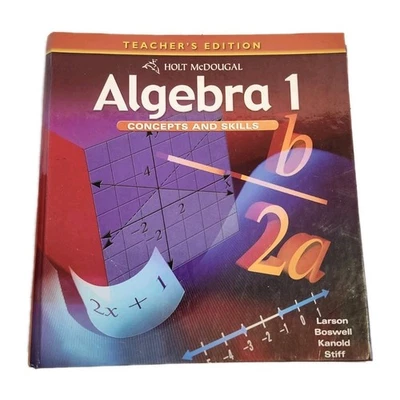ALGEBRA 1 Concepts & Skills TEACHER'S EDITION (2010, Holt McDougal) Ron Larson - Image 1 of 4