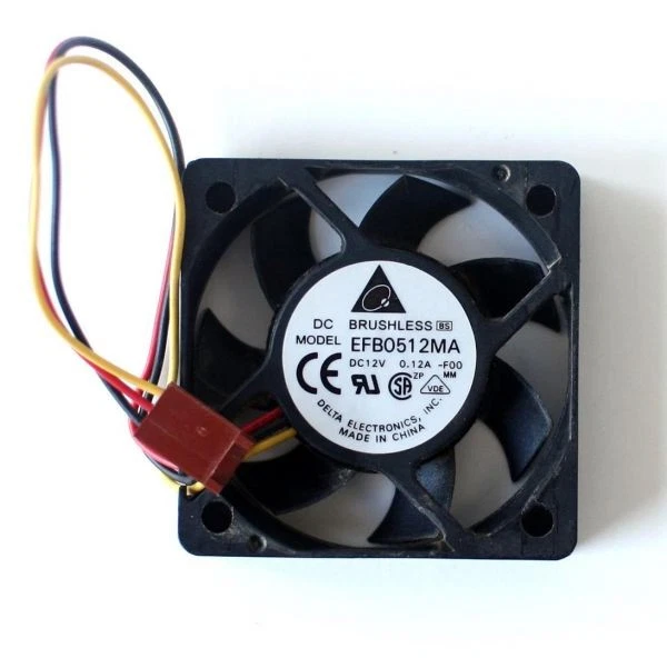 Ventilador Delta dc sin escobillas efb0512ma dc12v 0.12a, 3 hilos, 50x10mm Foto 1 de 1
