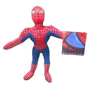 Vintage Spiderman 2002 Official Movie Marvel Plush Toy w/ Tags 11” Tobey Maguire - Picture 1 of 7