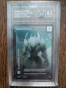 STARBOUND COLOSSUS WONDERS OF THE FIRST TCG Existence 116 Prerelease PROOF TAG - Picture 1 of 1