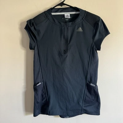 Camiseta de tênis Adidas Adistar pequena corrida AMOSTRA azul treino - Imagem 1 de 4
