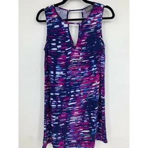 Michael Stars Damen XS City Lights Kleid Ärmellos Strand Küste Coverup Art - Bild 1 von 6