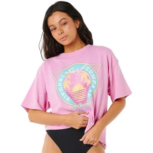 T-shirt Rip Curl Es Vedra Heritage - rosa - Foto 1 di 9