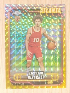 2024-25 Topps cromo #169 Zaccharie Risacher oro geométrico 46/50 - Imagen 1 de 2