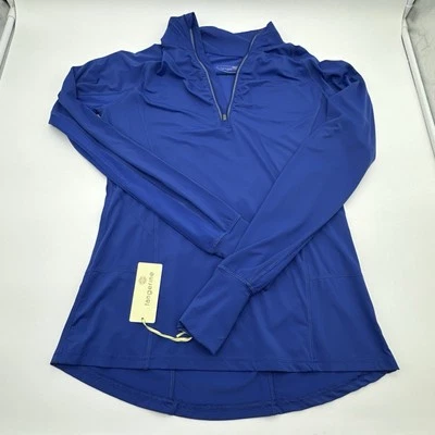 Pullover Tangerine Peri para mujer manga larga cuarto cremallera trasera cremallera bolsillo talla S nuevo con etiquetas Foto 1 de 4