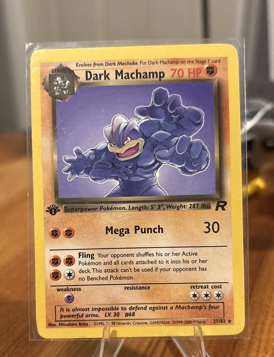 Darkness Machamp Pokémon TCG Rare Individual Collectible
