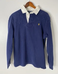 Camisa de rugby Polo Ralph Lauren ajuste personalizado azul marino talla grande - Imagen 1 de 8