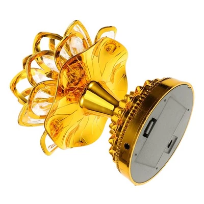 1pc LED lampe colorée Bouddha Hall Lamp Ornement Decoration Home (Golden) - Photo 1/4