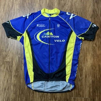 Camiseta deportiva de ciclismo Canari talla XL bolsillos manga corta bicicleta AOP Canyon Velo Foto 1 de 4