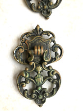 Lot of 4  Antique--Vintage  ORNATE  Edwardian--VICTORIAN  Brass Drawer Pulls