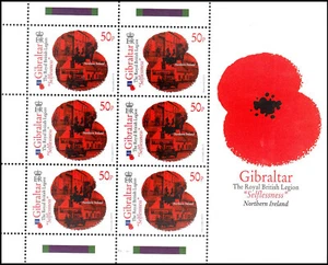 GIBRALTAR - 2011 THE ROYAL BRITISH LEGION / WORLD WAR II WWII - MIN. BLATT POSTFRISCH - Bild 1 von 4