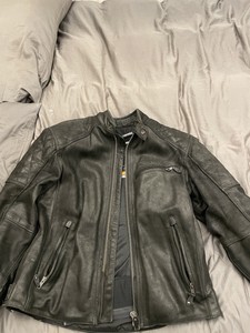 Triumph Men Leather Attachment Zip 