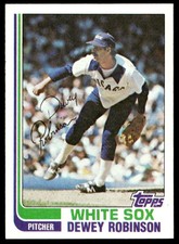 1982 Topps 176 Dewey Robinson   Chicago White Sox  Baseball Card