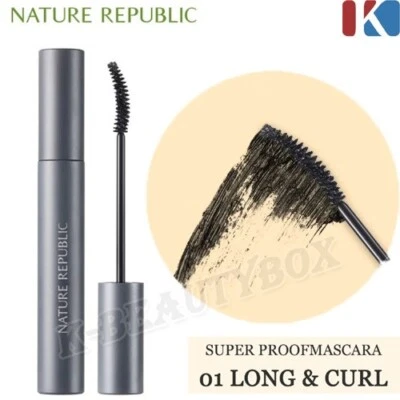 Máscara botánica superproof NATURE REPUBLIC 7,5 g #1 maquillaje coreano largo y rizado Foto 1 de 4