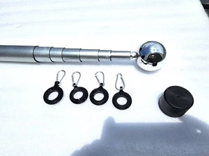 EEZ RV Products 23FT/26FT Retractable Fiberglass Flagpole for RV Ladder Mount - Picture 1 of 18