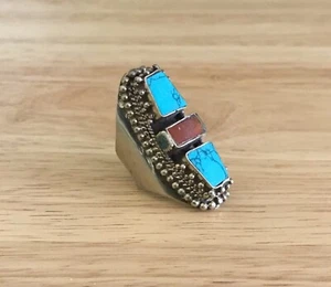 Türkis Koralle Ring - Bild 1 von 7