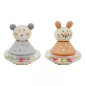 Wooden Animal Roly-Poly Bear or Rabbit Kaper Kids 0+ - Bild 1 von 4